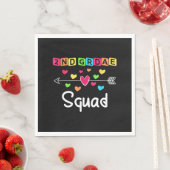 2nd grade Teacher Shirts School Team Second Grade スタンダードランチョンナプキン (インサイチュ)