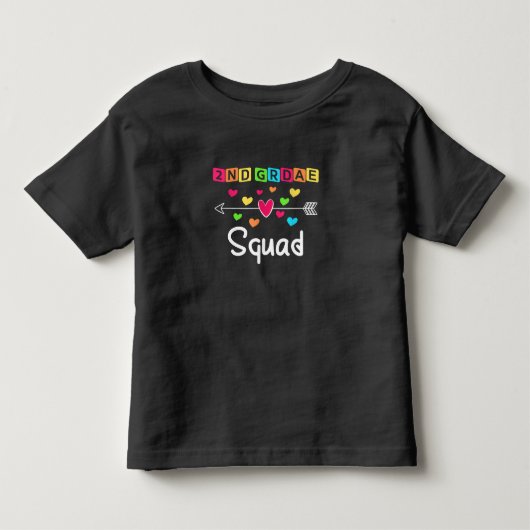 2nd grade Teacher Shirts School Team Second Grade トドラーTシャツ (正面)