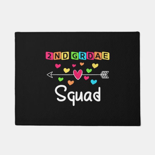2nd grade Teacher Shirts School Team Second Grade ドアマット (正面)