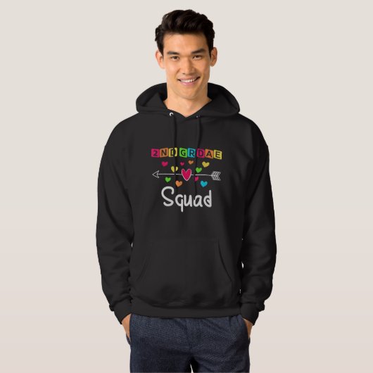 2nd grade Teacher Shirts School Team Second Grade パーカ (正面フル)