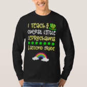 2nd Grade Teacher St Patrick Day Second Rainbow Le Tシャツ (正面)