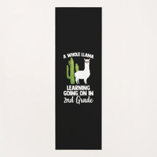 2nd Grade Teacher Student Kids Back To School Llam ヨガマット