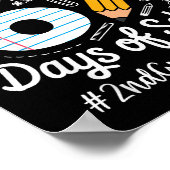 2nd Grade Teacher Survived 67 Days Of School Humor ポスター (角)