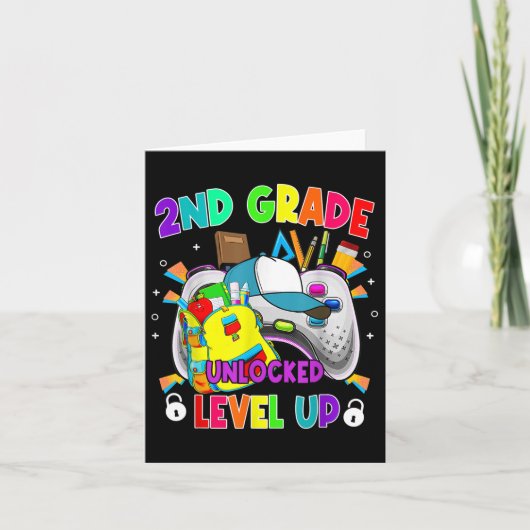 2nd Grade Unlocked Level Up Video Game First Day O カード (正面)