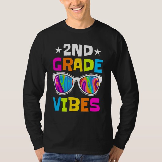 2nd Grade Vibes Sunglasses Back To School  Student Tシャツ (正面)