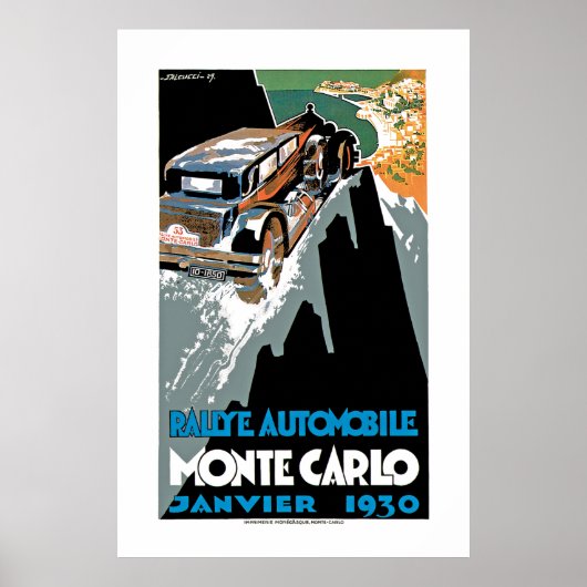 2nd Grand Prix Automobile de Monte Carlo ポスター (正面)