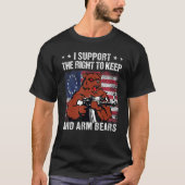 2nd I Support The Right To Keep And Arm Bears Tシャツ (正面)