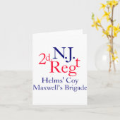 2nd New Jersey Regiment  カード (黄色い花)