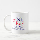 2nd New Jersey Regiment  コーヒーマグカップ (左)