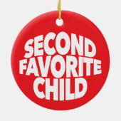 2nd Second Favorite Child number one sibling sis セラミックオーナメント (裏面)