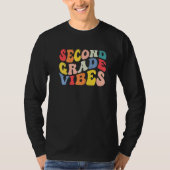 2nd Second Grade Vibes Teacher Back To School Retr Tシャツ (正面)
