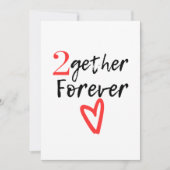 2nd wedding anniversary カード (正面)