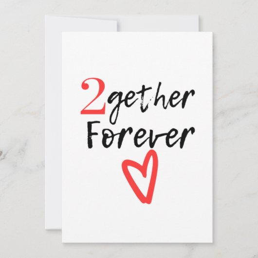 2nd wedding anniversary カード (正面)