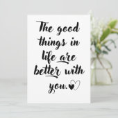 2nd wedding anniversary カード (スタンド正面)