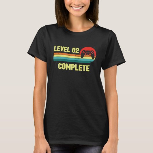 2nd Wedding Anniversary For Him Her  Level 2 Compl Tシャツ (正面)