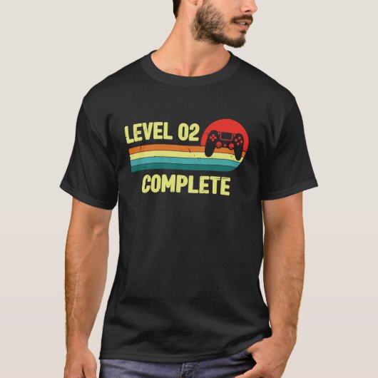 2nd Wedding Anniversary For Him Her  Level 2 Compl Tシャツ (正面)