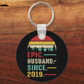 2nd Wedding Anniversary Gift for Him Epic Husband キーホルダー (正面)