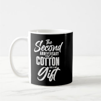 2nd Wedding Anniversary Gifts Cotton Him Husband H コーヒーマグカップ