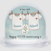 2nd wedding anniversary romantic Snow Globe (裏面)