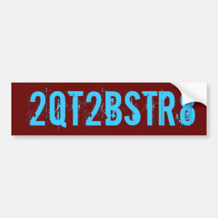 2QT2BSTR8 バンパーステッカー