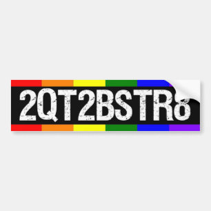 2QT2BSTR8 バンパーステッカー