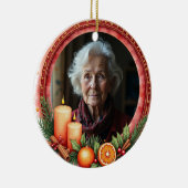 2sided Memorial Christmas Heart of Our Holidays セラミックオーナメント (右)