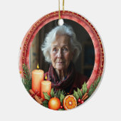 2sided Memorial Christmas Heart of Our Holidays セラミックオーナメント (左)