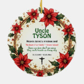 2sided Memorial Forever in Bloom セラミックオーナメント (裏面)