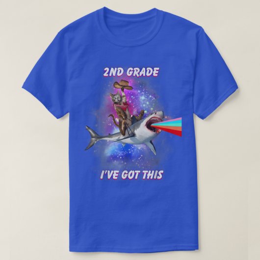 2st Grade Back to School Ive Got This Cute Cat Sha Tシャツ (デザイン正面)