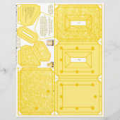 2xきらきら光る3フォト用金ゴールド自分用フレームパターン (正面)