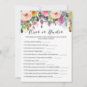 2xゲームガーデンブライダルシャワーゲーム5x7 招待状 (正面)