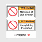 2x警告s - Against Mansing Stickers シール (シート)