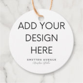 2x2" サークルタグ印刷 フェイバータグ (正面)