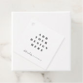 2x2" スクエアタグの印刷 フェイバータグ (インサイチュ)