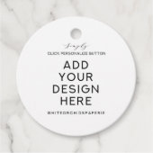 2x2"丸型ギフトタグの印刷 フェイバータグ (正面)