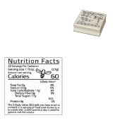 2x2"編集可能な小さなミツバチ蜂蜜の栄養の事実 ラバースタンプ (押印)