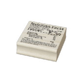 2x2"編集可能な小さなミツバチ蜂蜜の栄養の事実 ラバースタンプ (スタンプ)