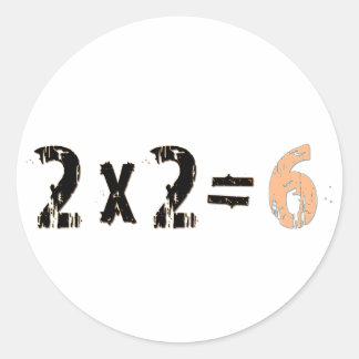 2x2=6 ラウンドシール