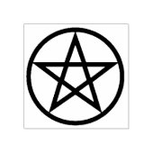 2x2 Pentagramメープルウッドゴムインクスタンプ ラバースタンプ (インプリント)