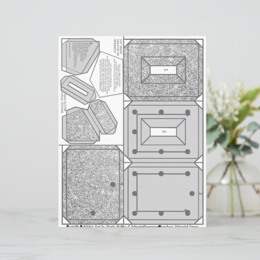 2x3きらきら光る写真用シルバーセルフフレームパターン (スタンド正面)