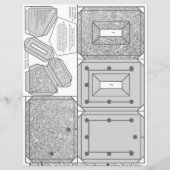 2x3きらきら光る写真用シルバーセルフフレームパターン (正面)