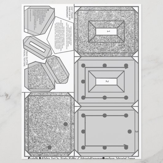 2x3きらきら光る写真用シルバーセルフフレームパターン (正面)
