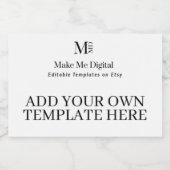 2x3インチ独自のミニシャンパンラベルを作成する スパークリングワインラベル (シングルラベル)