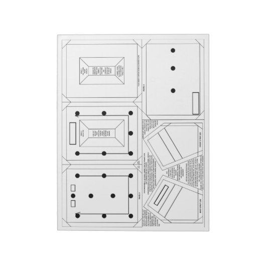 2x3写真のフレームオーナメントを作成する ノートパッド (回転)