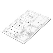 2x3写真のフレームオーナメントを作成する ノートパッド (アングル)