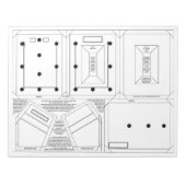 2x3写真のフレームオーナメントを作成する ノートパッド (正面)