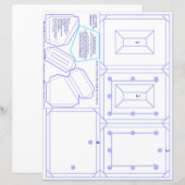 2x3"フォトクラフト用のセルフテーブルフレームパターン (正面/裏面)