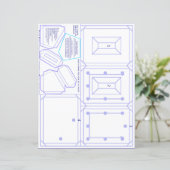 2x3"フォトクラフト用のセルフテーブルフレームパターン (スタンド正面)