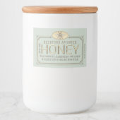 2x3"金属製金ゴールド3Dフレーム蜂蜜ラベル(ビー付き) フードラベル (正面)