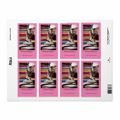 2x3 3/4インチ蔵書票（ライブラリなど）かわいい猫ステッカー ラベル (フルシート)